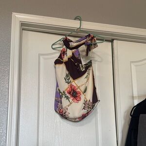 Floral Halter Neck Top